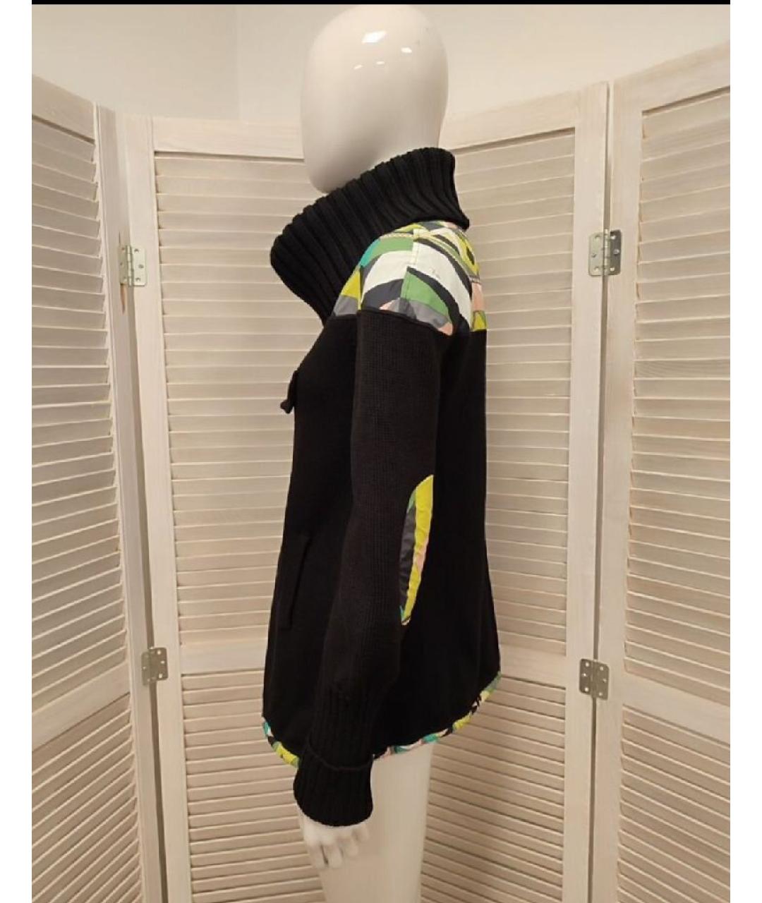 EMILIO PUCCI Черный шерстяной джемпер / свитер, фото 4
