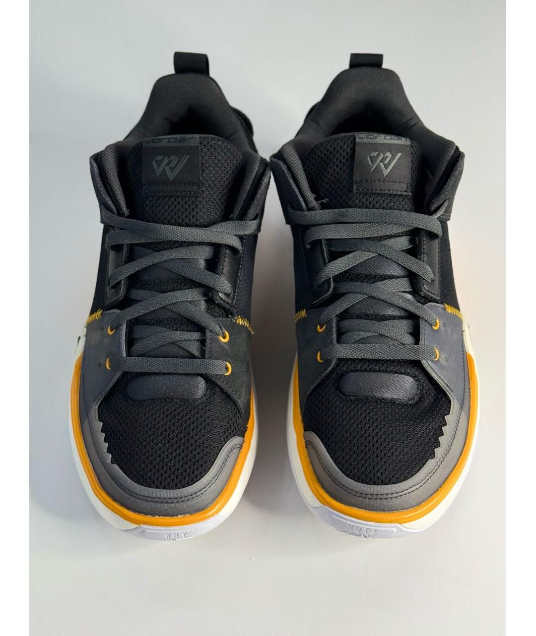 JORDAN Черные замшевые низкие кроссовки / кеды, фото 5