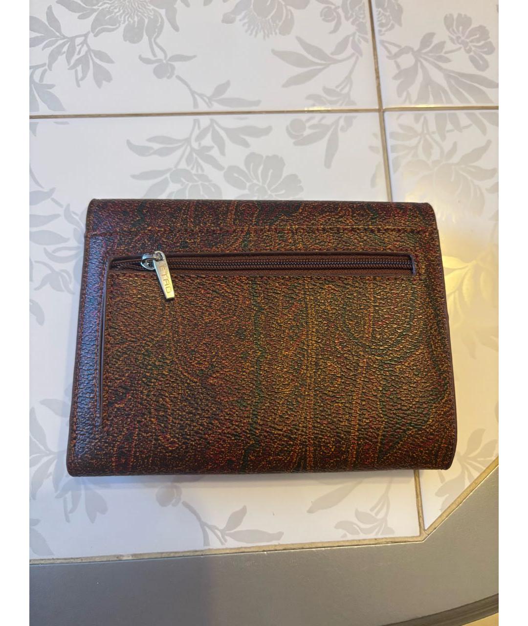 ETRO Коричневый кошелек, фото 3