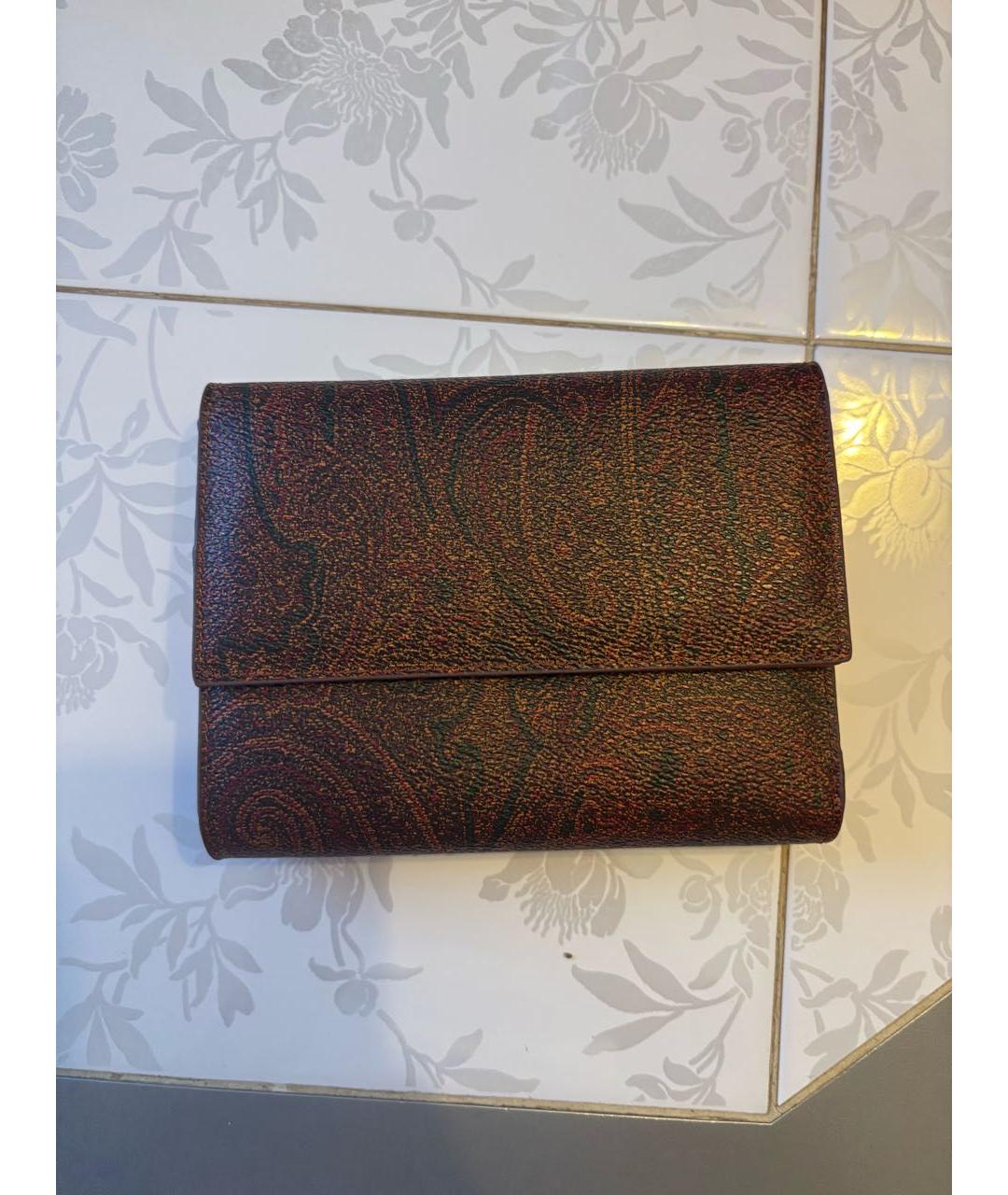 ETRO Коричневый кошелек, фото 5
