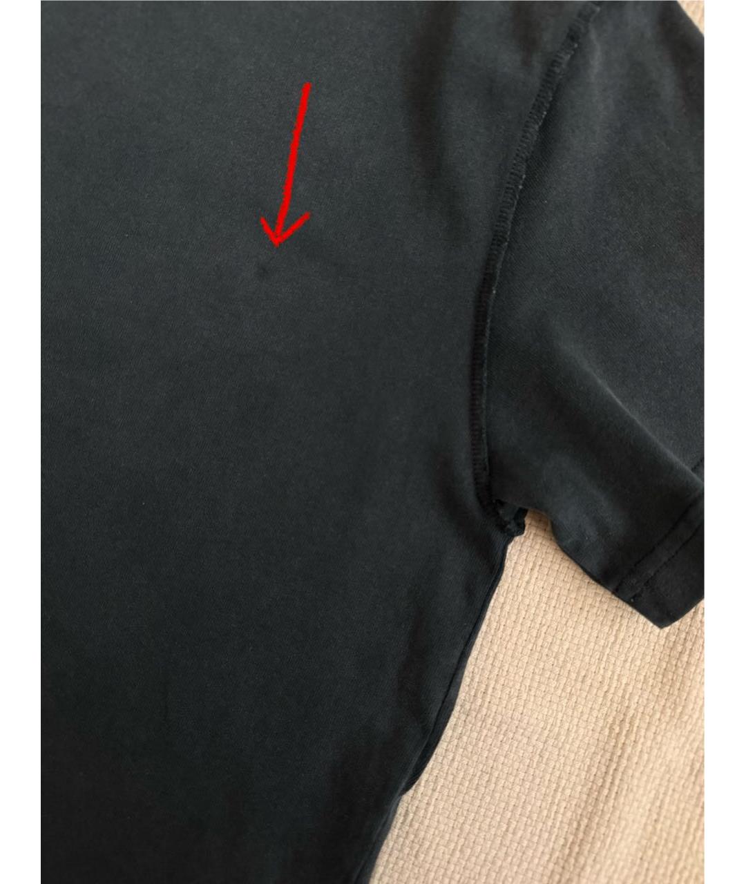 LOUIS VUITTON Антрацитовая хлопковая футболка, фото 3