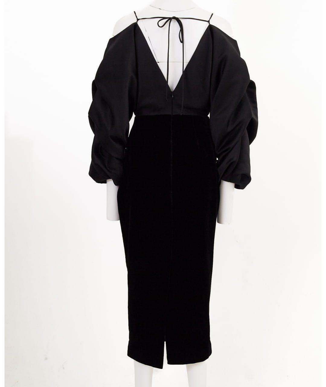 RASARIO Черное шелковое вечернее платье, фото 2