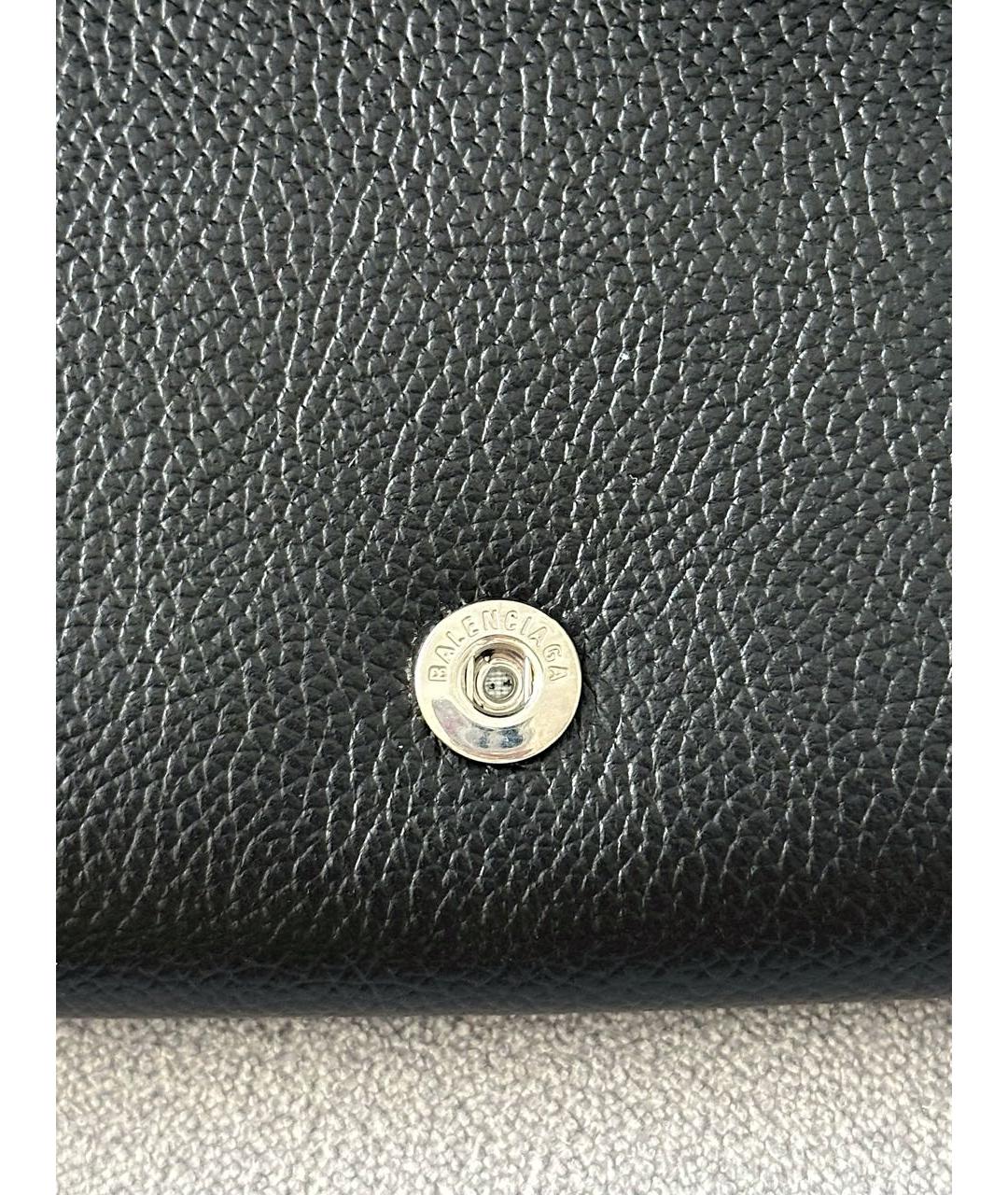 BALENCIAGA Черная кожаная сумка через плечо, фото 8