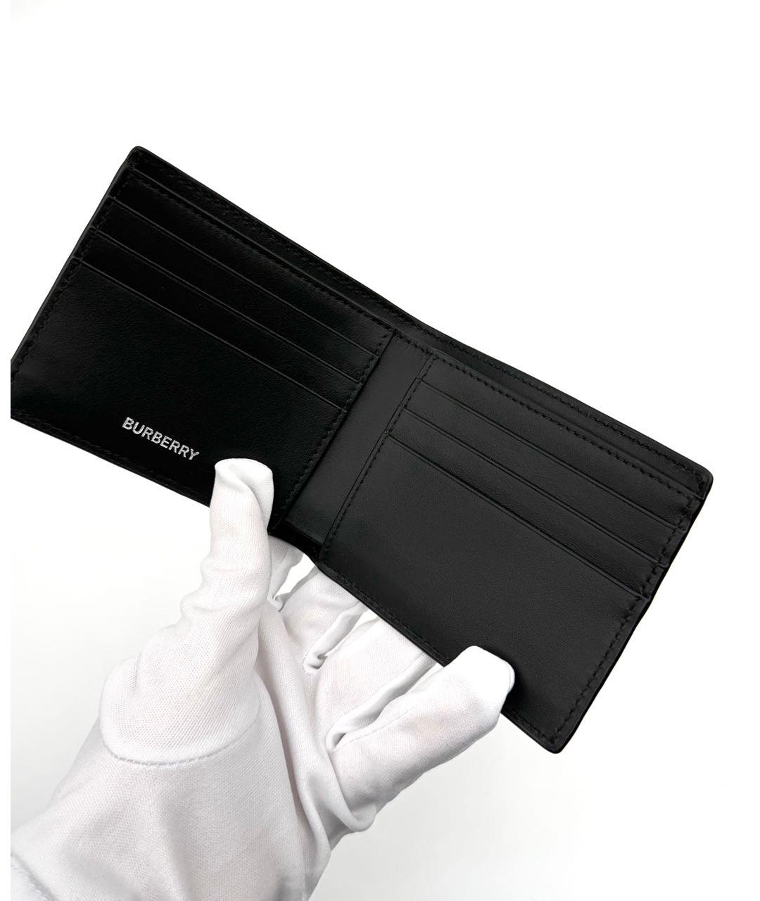 BURBERRY Бежевый кожаный кошелек, фото 3