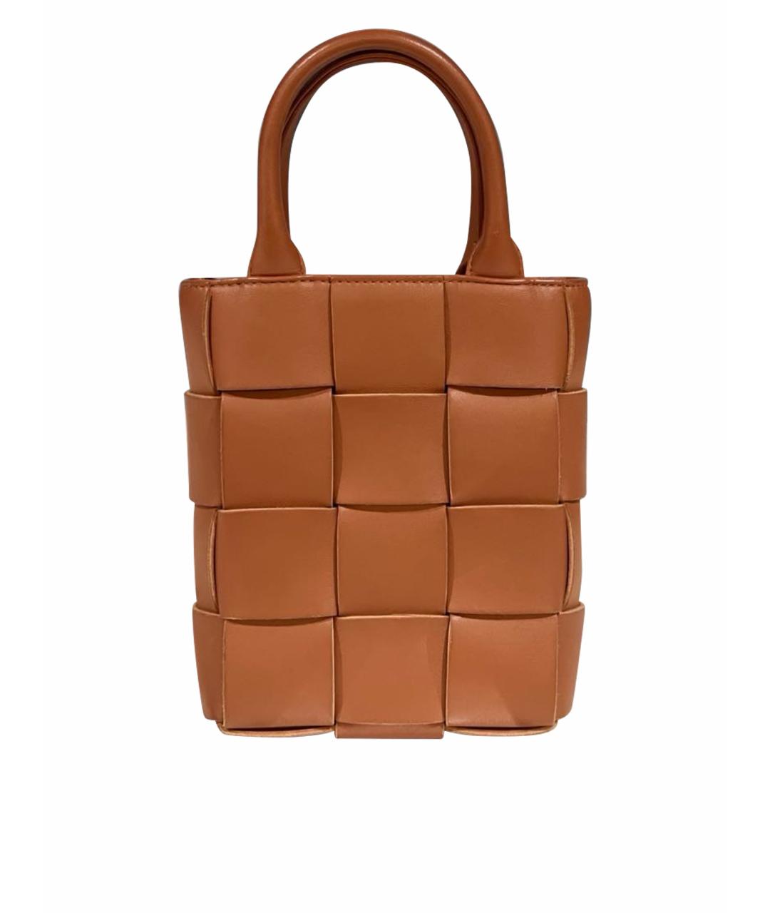 BOTTEGA VENETA Коричневая кожаная сумка через плечо, фото 1