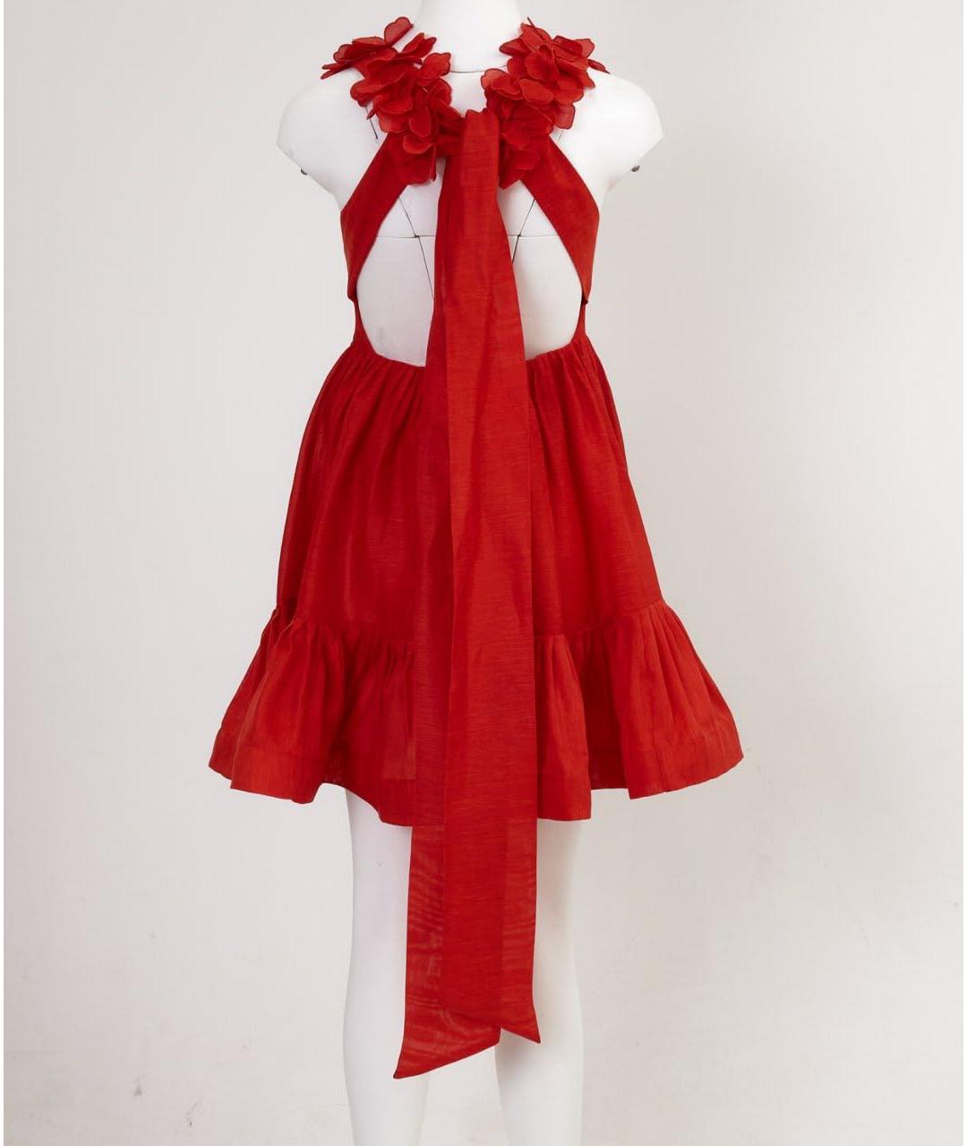 ZIMMERMANN Красный льняной сарафан, фото 2