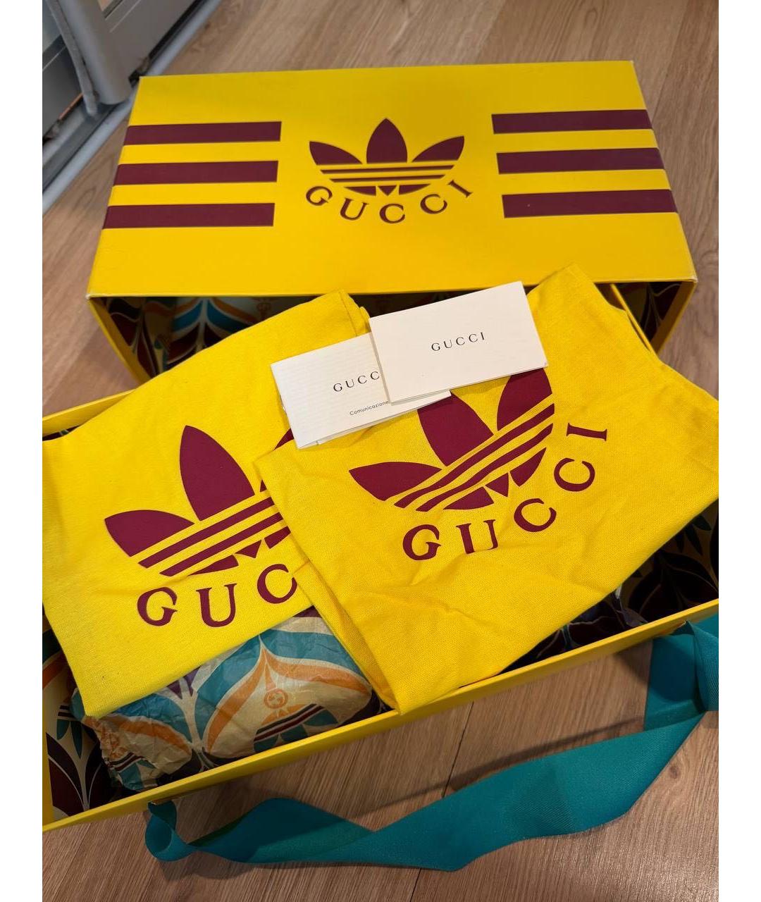 GUCCI Голубые замшевые кеды, фото 6