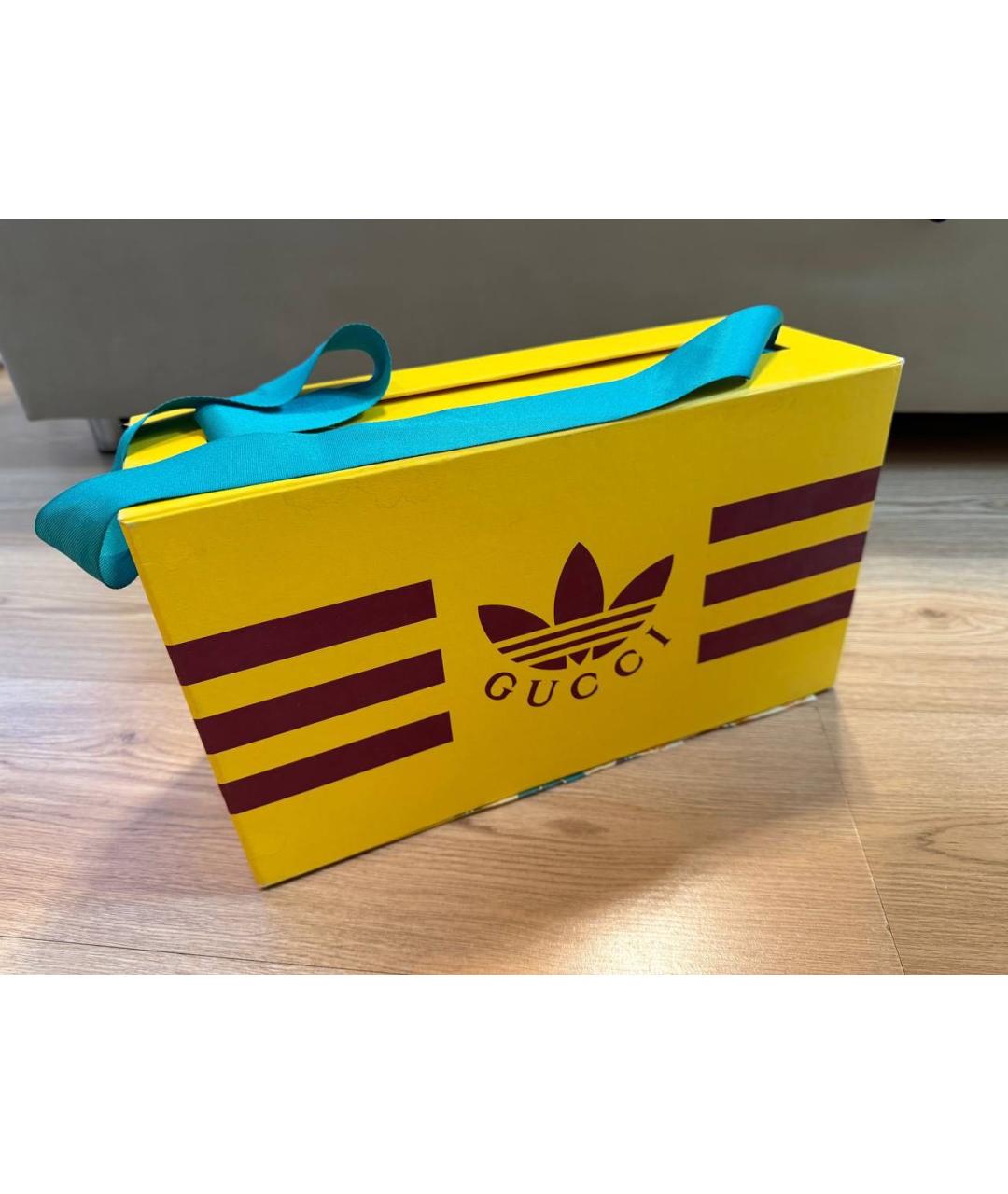 GUCCI Голубые замшевые кеды, фото 7