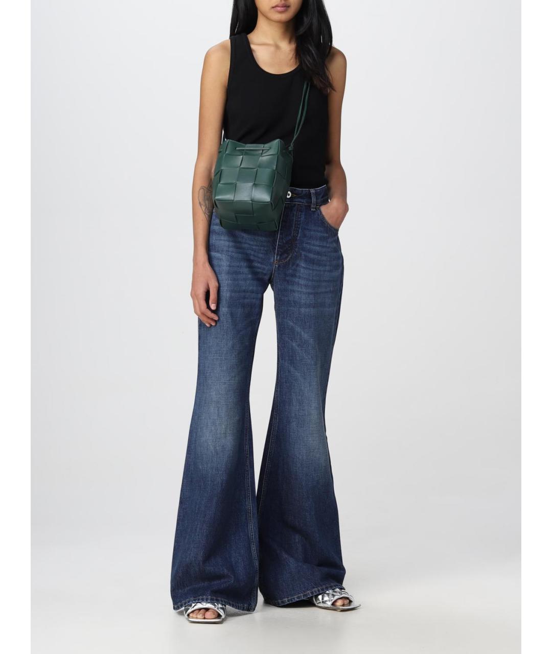 BOTTEGA VENETA Черная хлопковая майка, фото 2