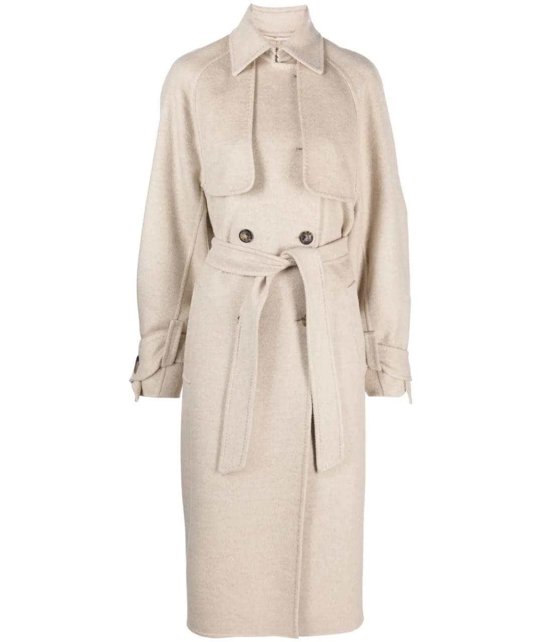 MAX MARA Бежевое кашемировое пальто, фото 1