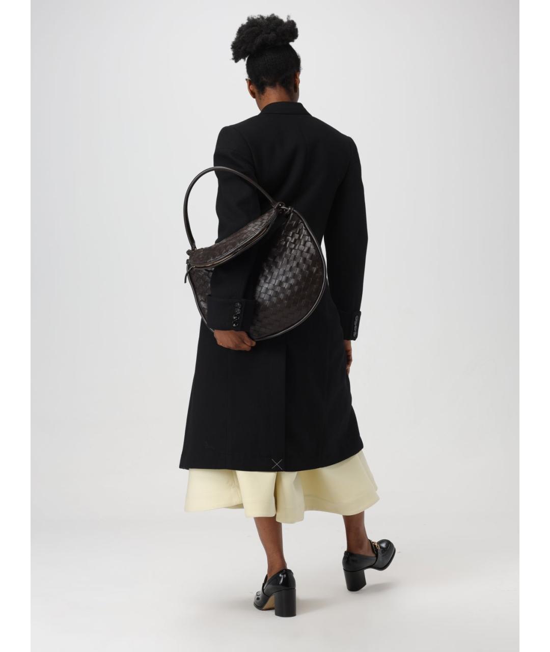 BOTTEGA VENETA Черное хлопковое пальто, фото 3