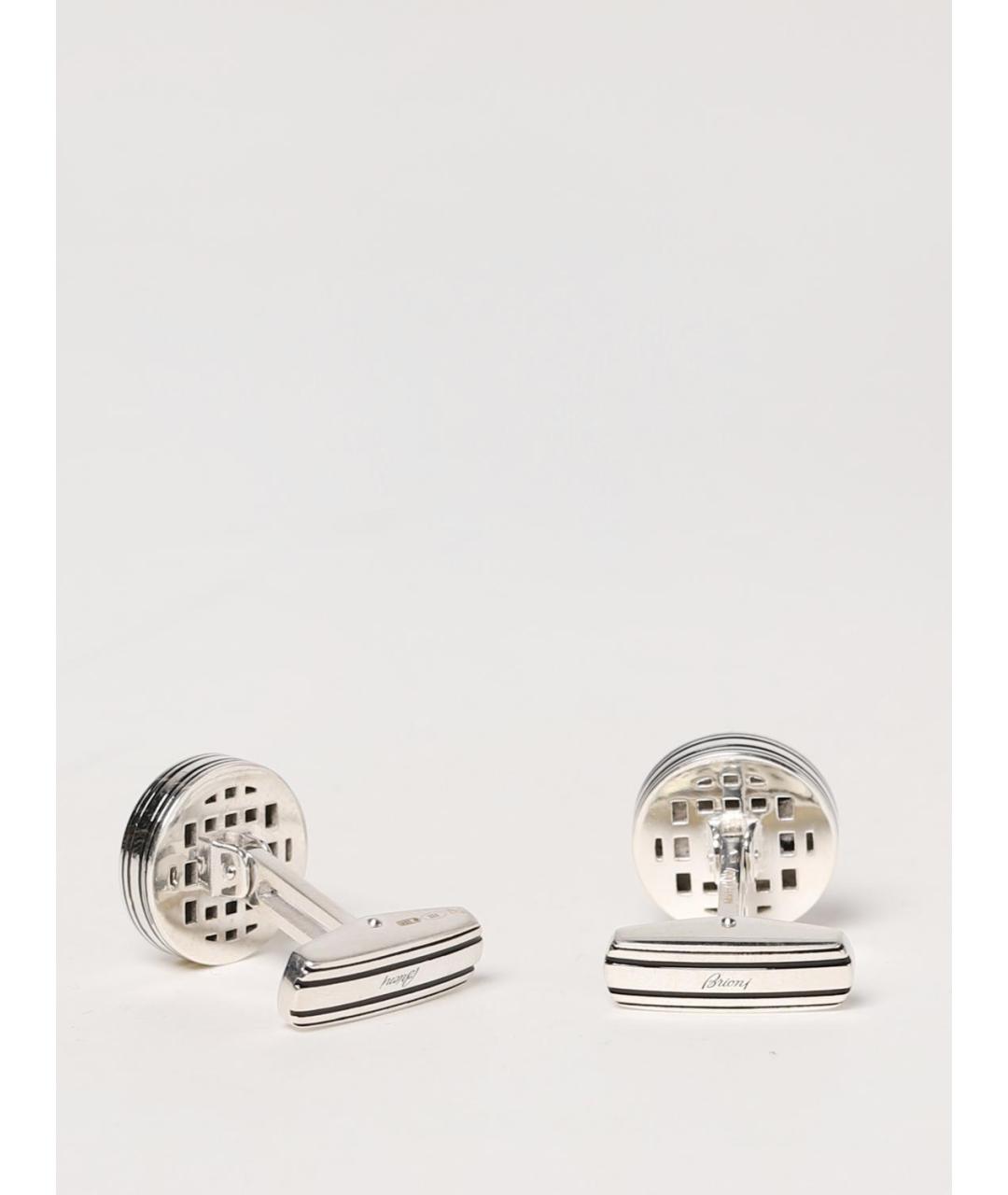 BRIONI Серебряные металлические запонки, фото 2