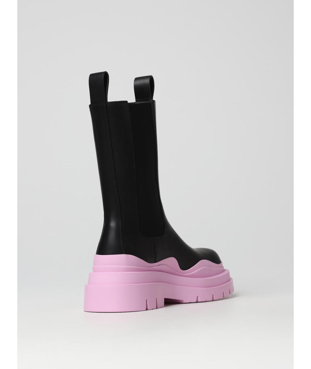 BOTTEGA VENETA Черные кожаные ботинки, фото 3