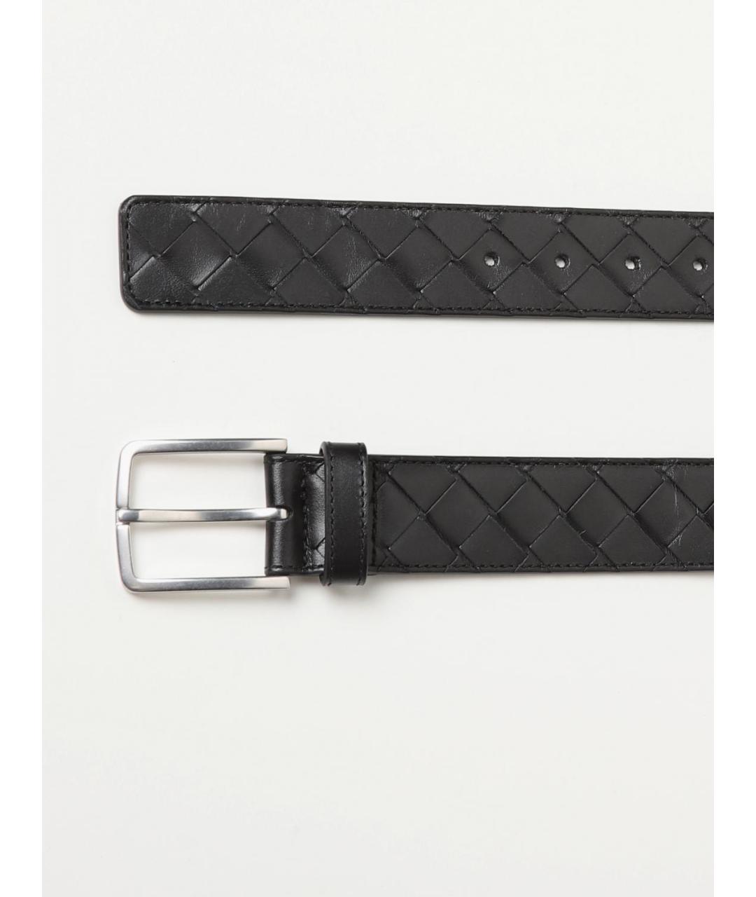 BOTTEGA VENETA Черный кожаный ремень, фото 2