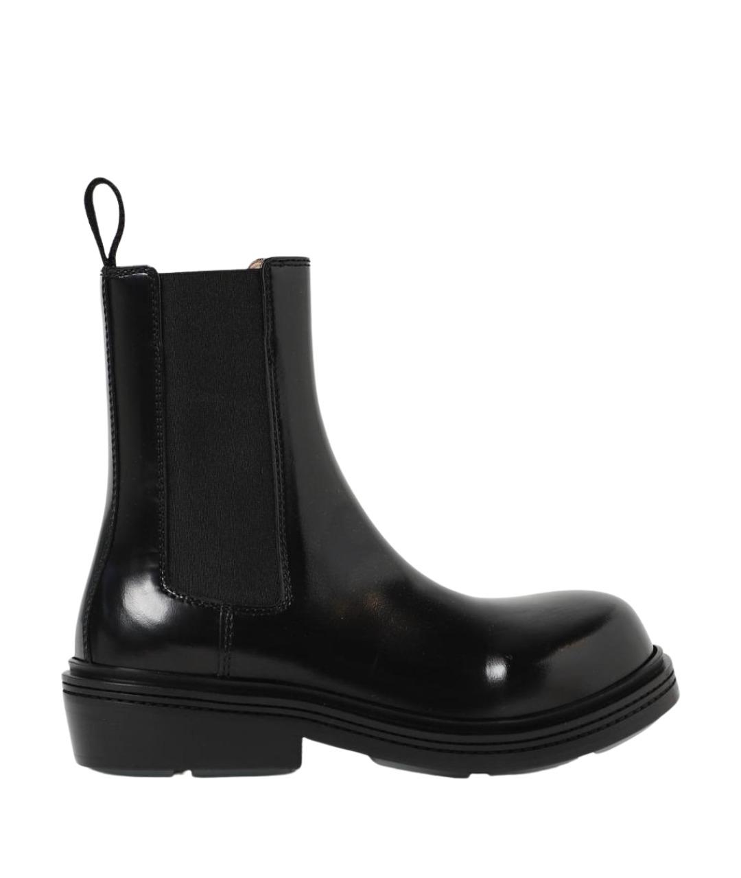 BOTTEGA VENETA Черные кожаные ботинки, фото 1