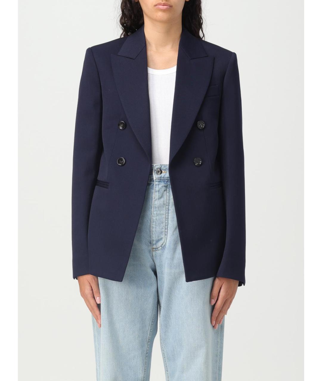 BOTTEGA VENETA Синий шерстяной жакет/пиджак, фото 6