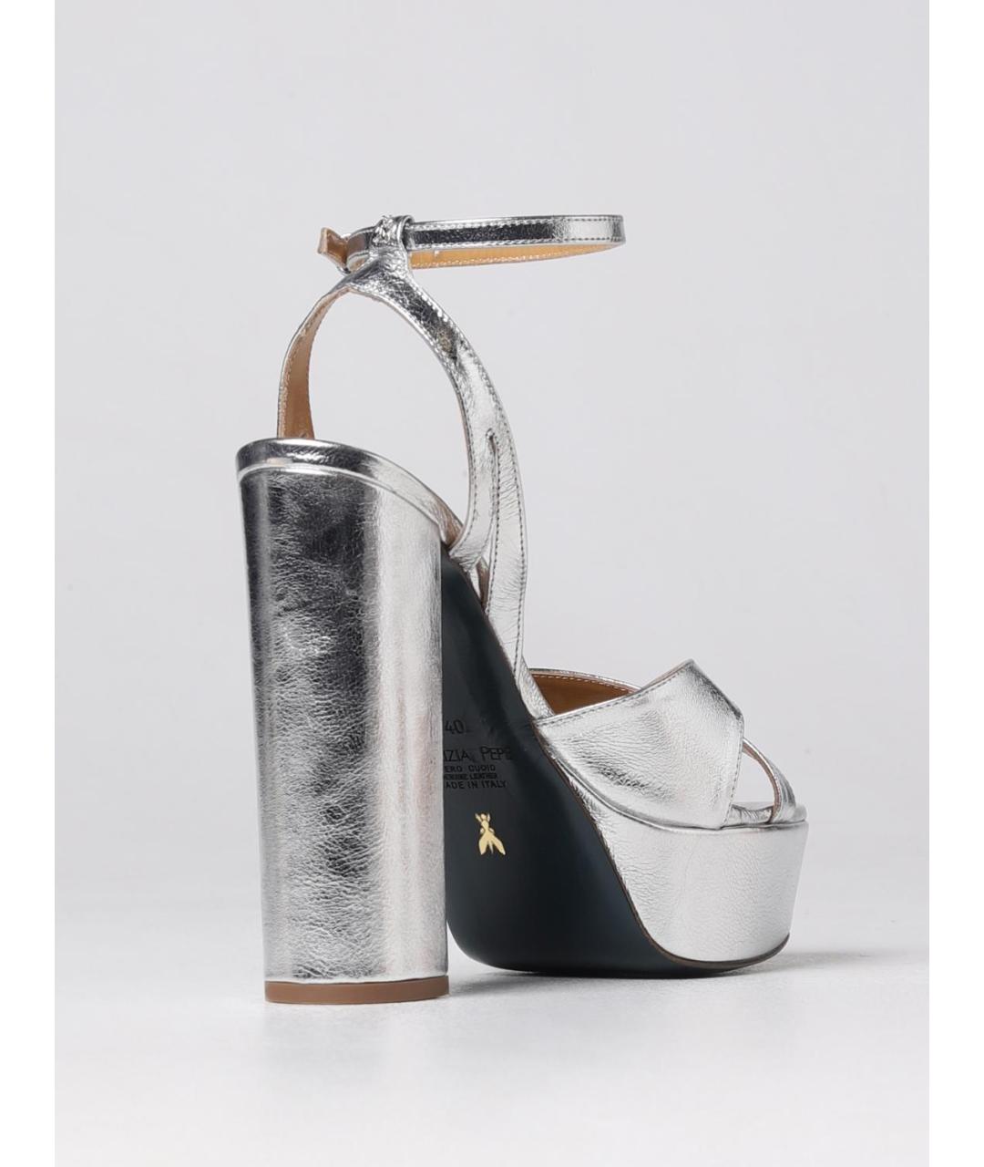 PATRIZIA PEPE Серебряные босоножки, фото 3