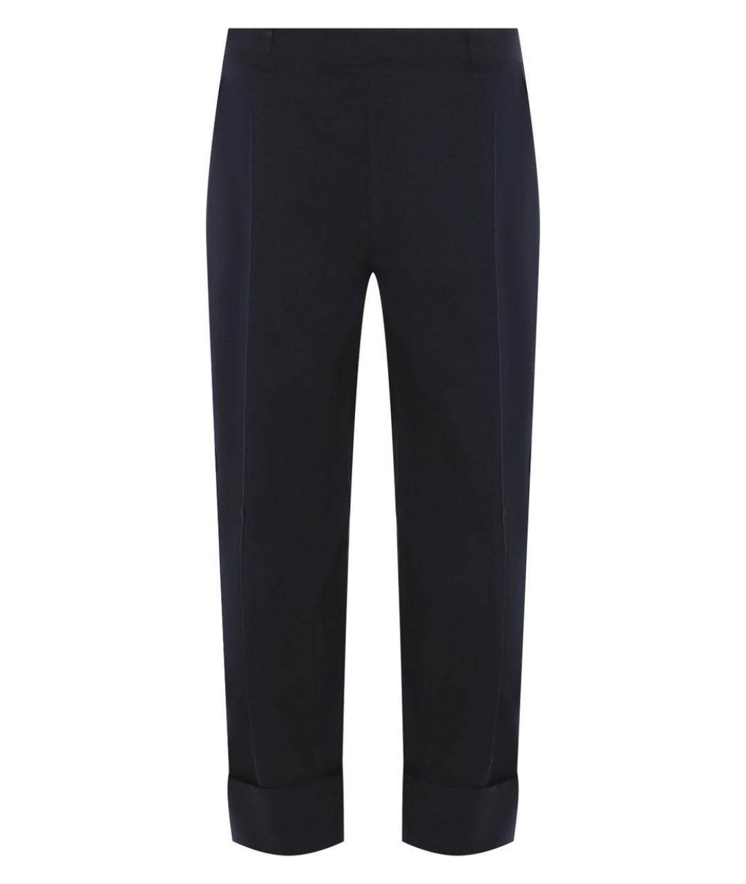 BOTTEGA VENETA Синие хлопковые повседневные брюки, фото 1