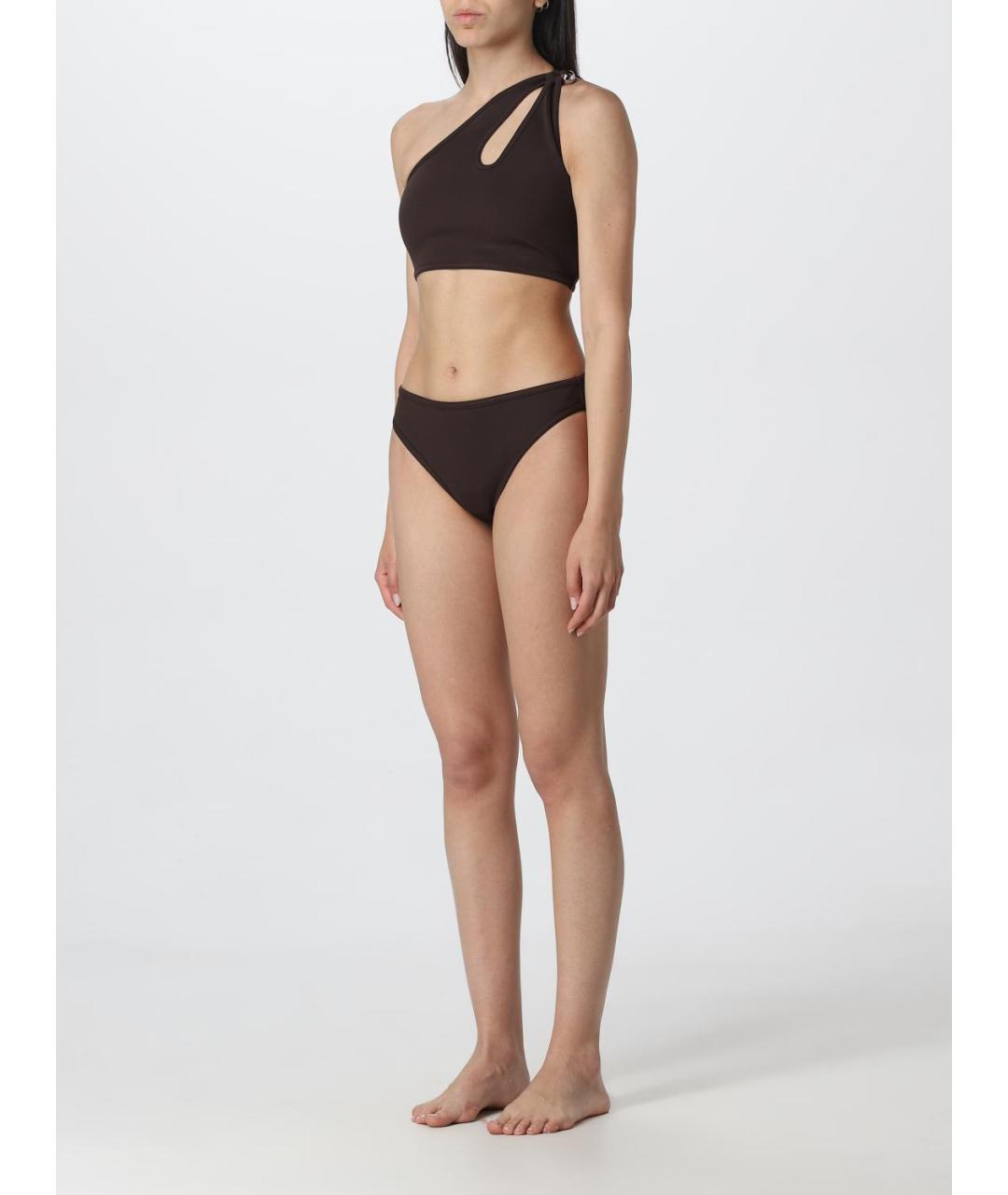 BOTTEGA VENETA Коричневый синтетический купальник, фото 3