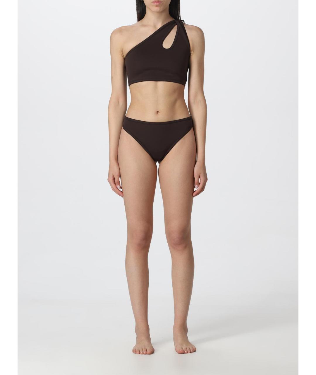 BOTTEGA VENETA Коричневый синтетический купальник, фото 5