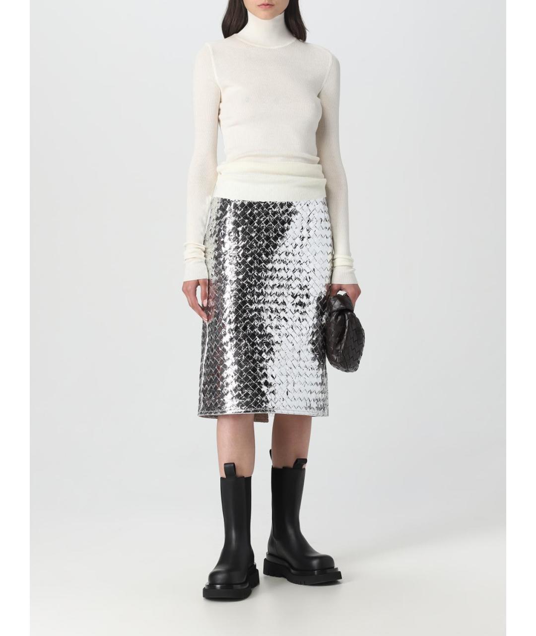 BOTTEGA VENETA Бежевая шерстяная водолазка, фото 2