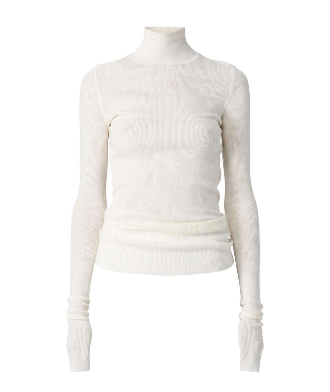 BOTTEGA VENETA Бежевая шерстяная водолазка, фото 1