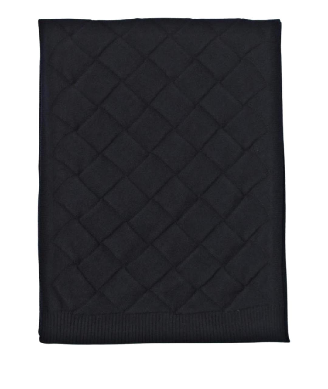 BOTTEGA VENETA Синий шерстяной шарф, фото 2