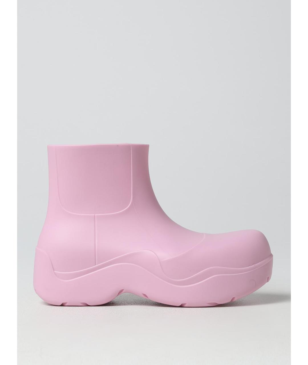 BOTTEGA VENETA Розовые резиновые полусапоги, фото 5