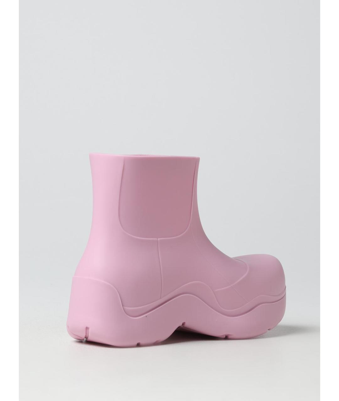 BOTTEGA VENETA Розовые резиновые полусапоги, фото 3