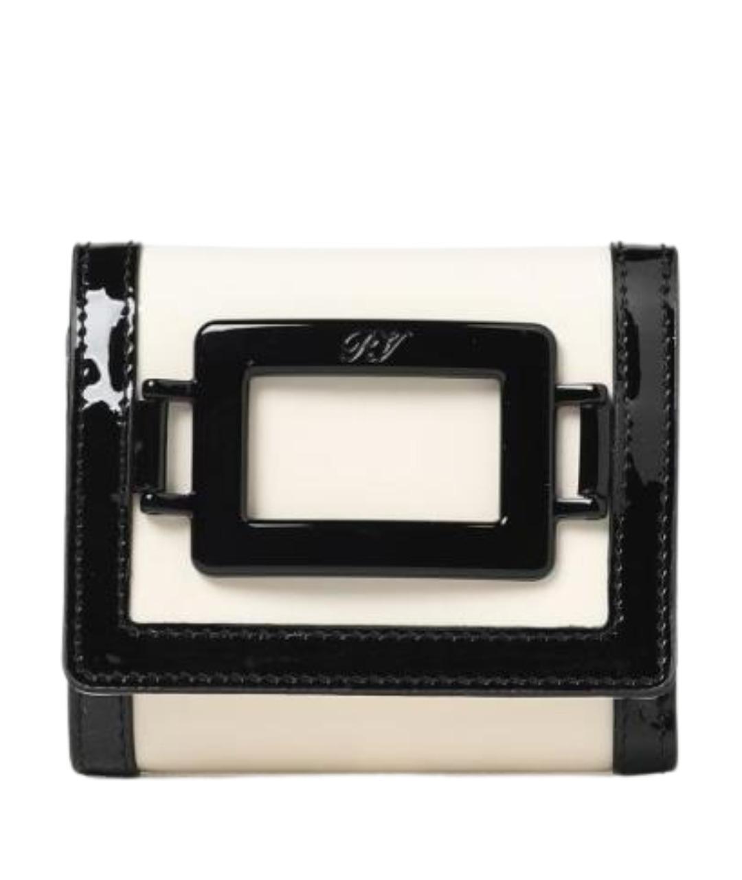 ROGER VIVIER Бежевый кожаный кошелек, фото 1