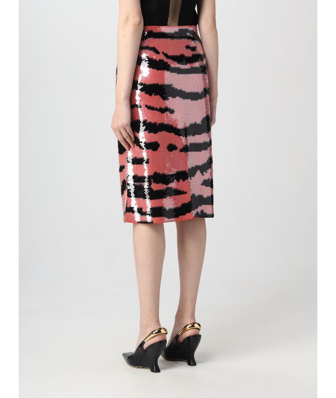 BOTTEGA VENETA Розовая вискозная юбка миди, фото 4