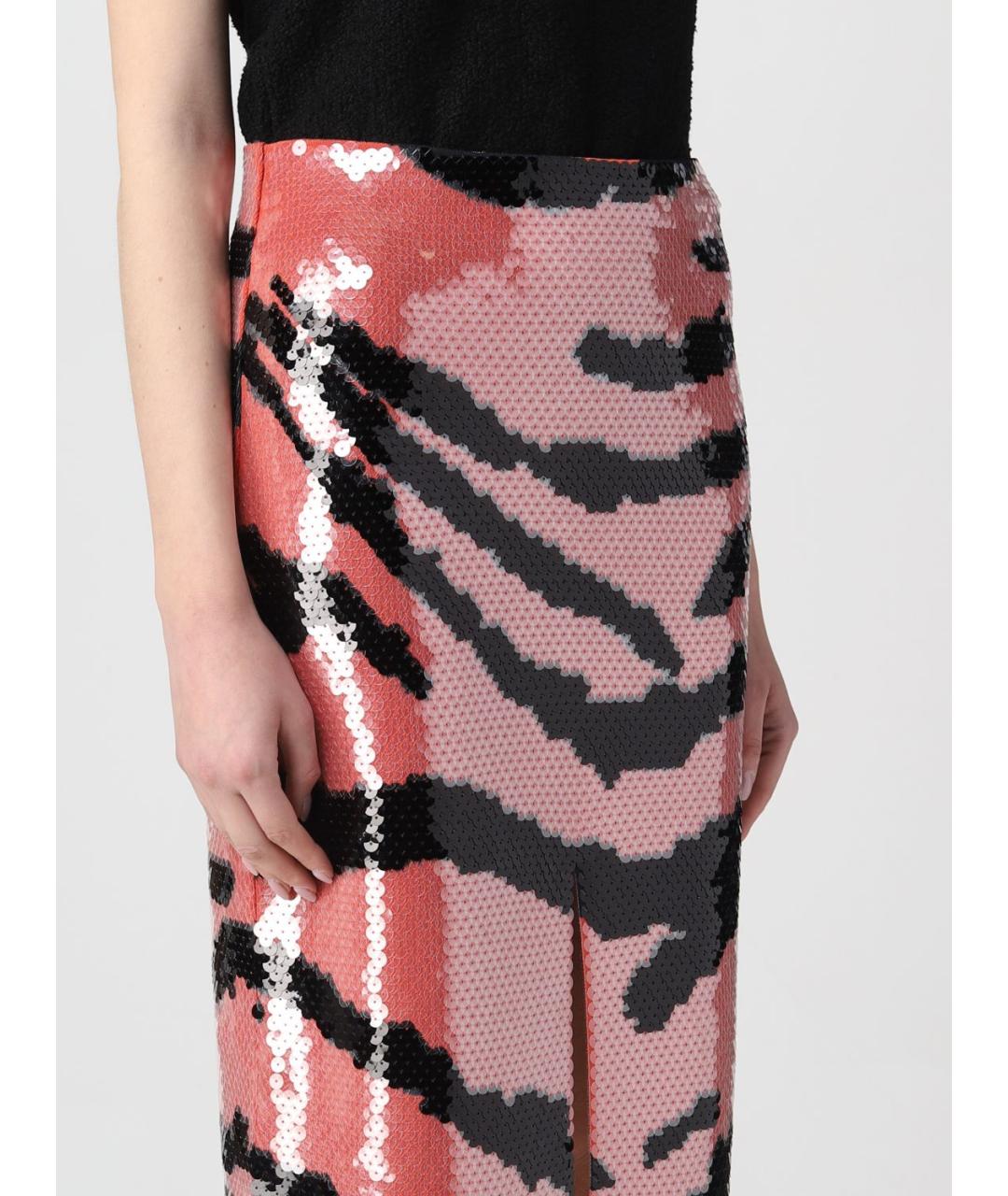 BOTTEGA VENETA Розовая вискозная юбка миди, фото 5