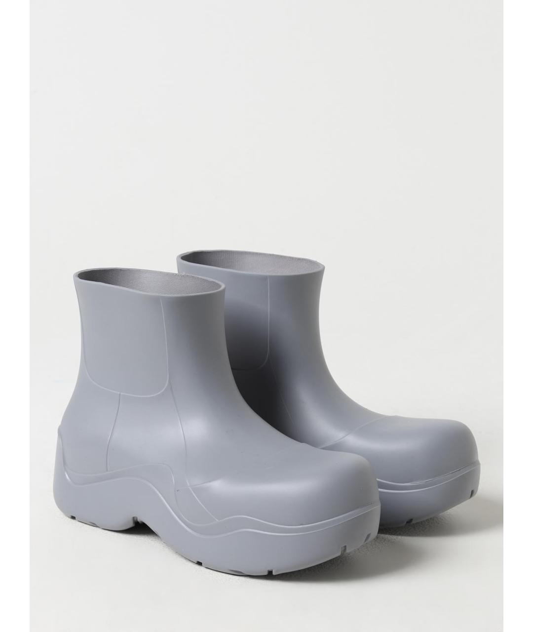 BOTTEGA VENETA Серые резиновые полусапоги, фото 2