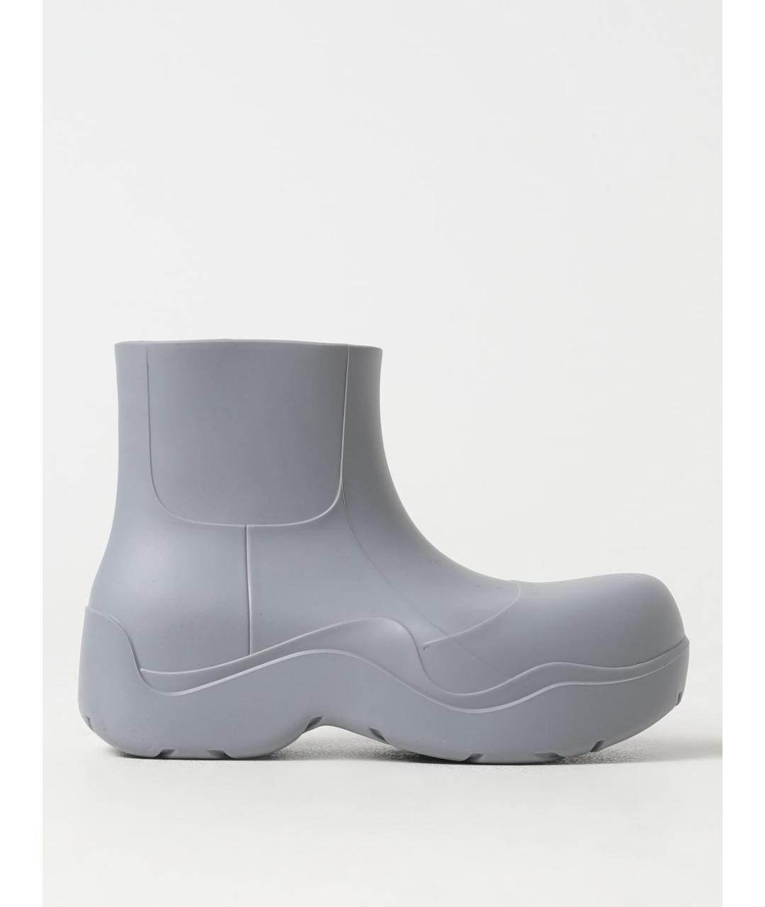 BOTTEGA VENETA Серые резиновые полусапоги, фото 5