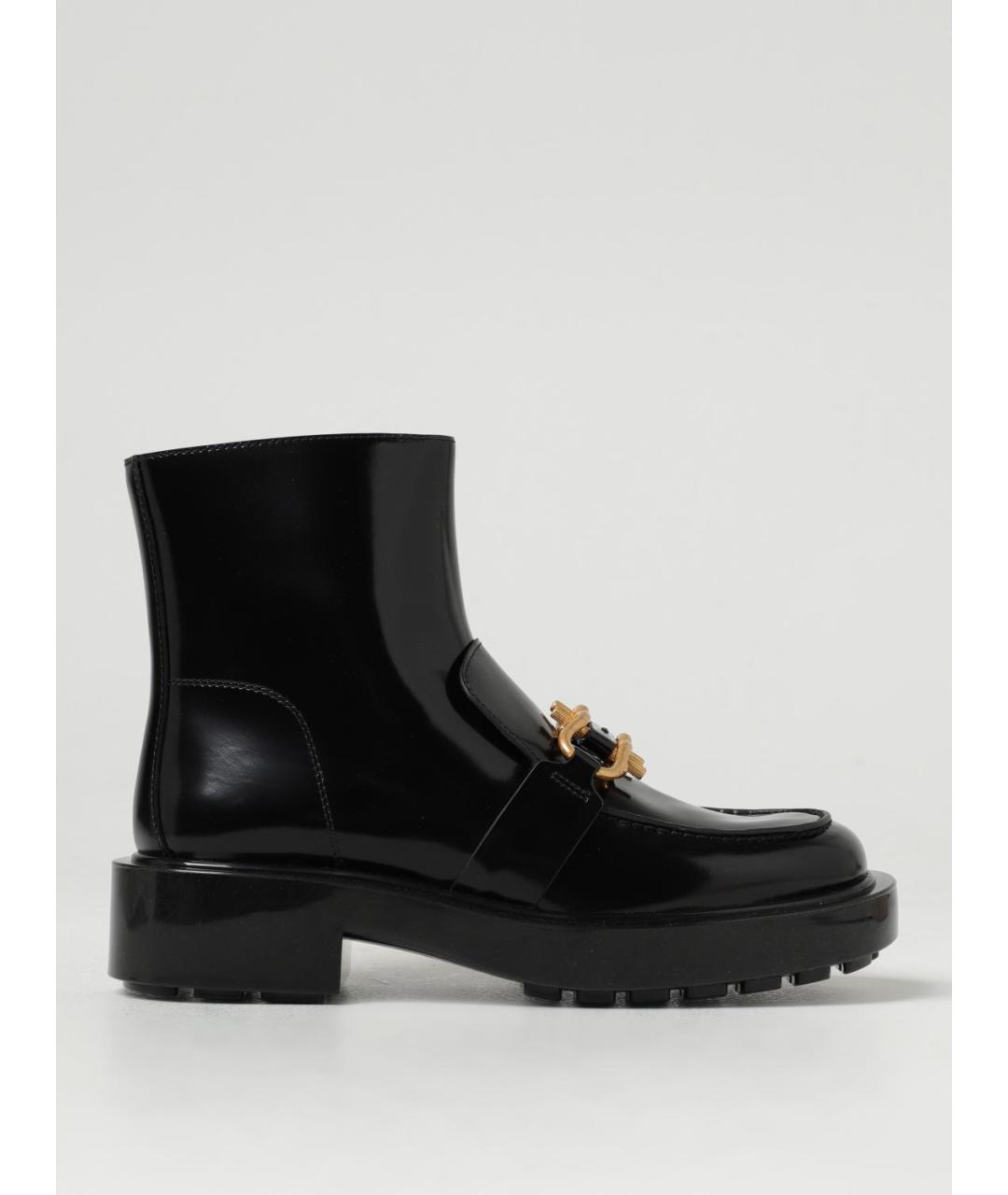 BOTTEGA VENETA Черные кожаные ботинки, фото 5