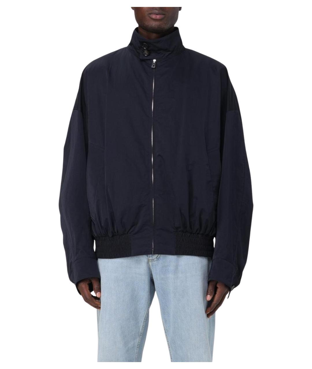 BOTTEGA VENETA Темно-синяя синтетическая куртка, фото 1