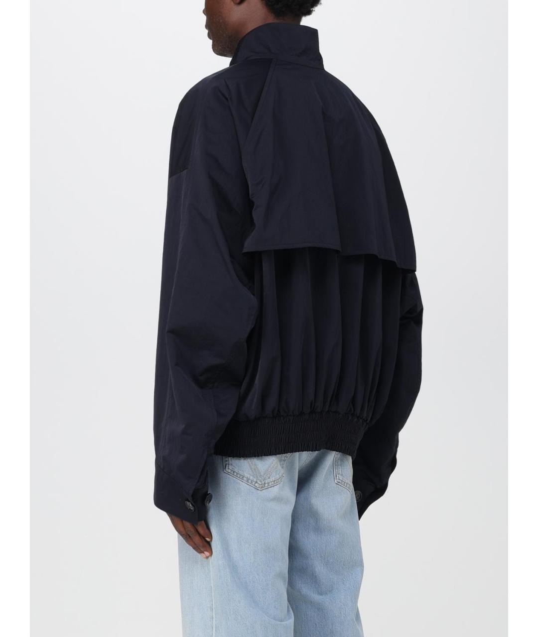 BOTTEGA VENETA Темно-синяя синтетическая куртка, фото 3