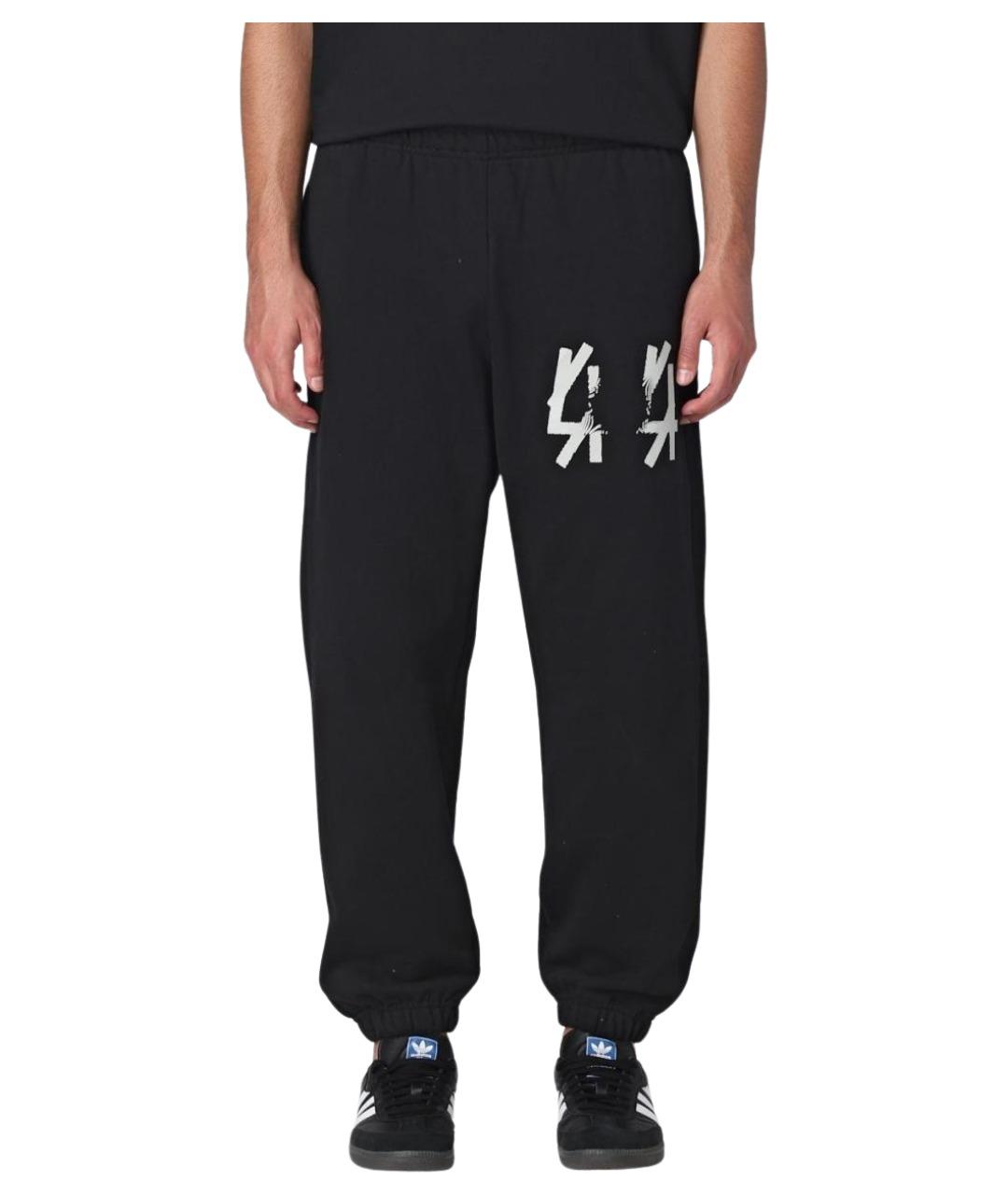 44 LABEL Черные хлопковые повседневные брюки, фото 1