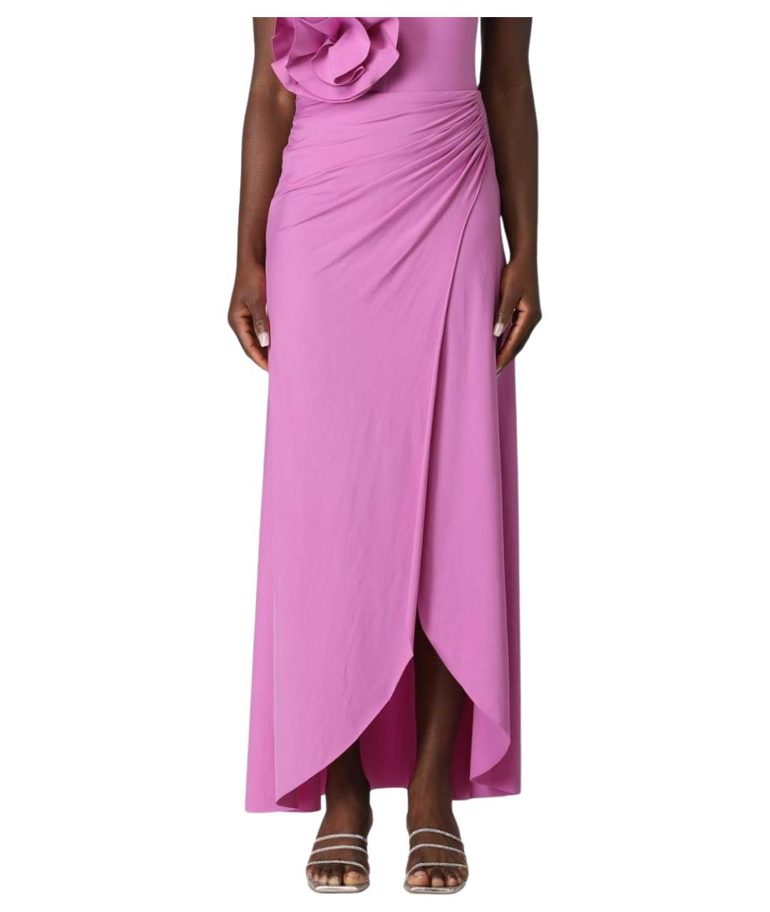 MAYGEL CORONEL Фуксия полиамидовая юбка макси, фото 1