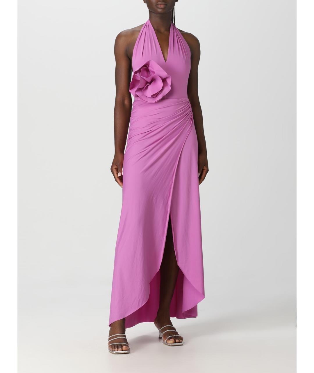 MAYGEL CORONEL Фуксия полиамидовая юбка макси, фото 2