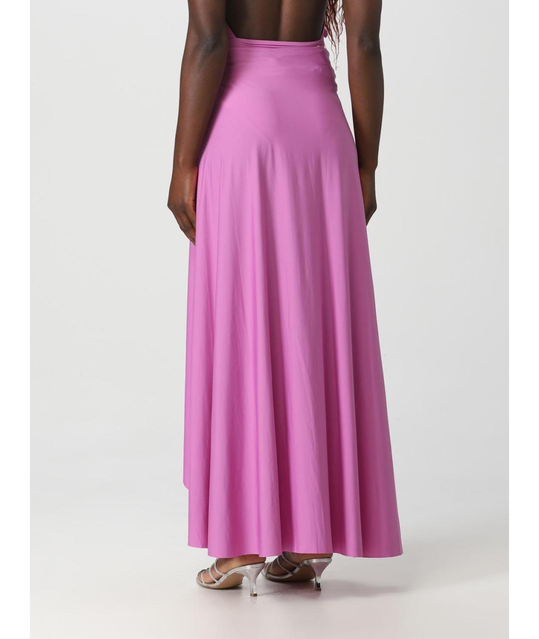 MAYGEL CORONEL Фуксия полиамидовая юбка макси, фото 3
