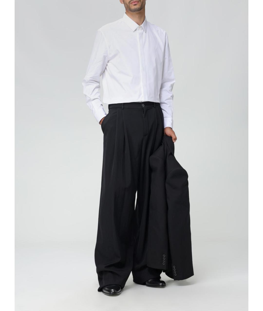 SAINT LAURENT Белая хлопковая классическая рубашка, фото 3