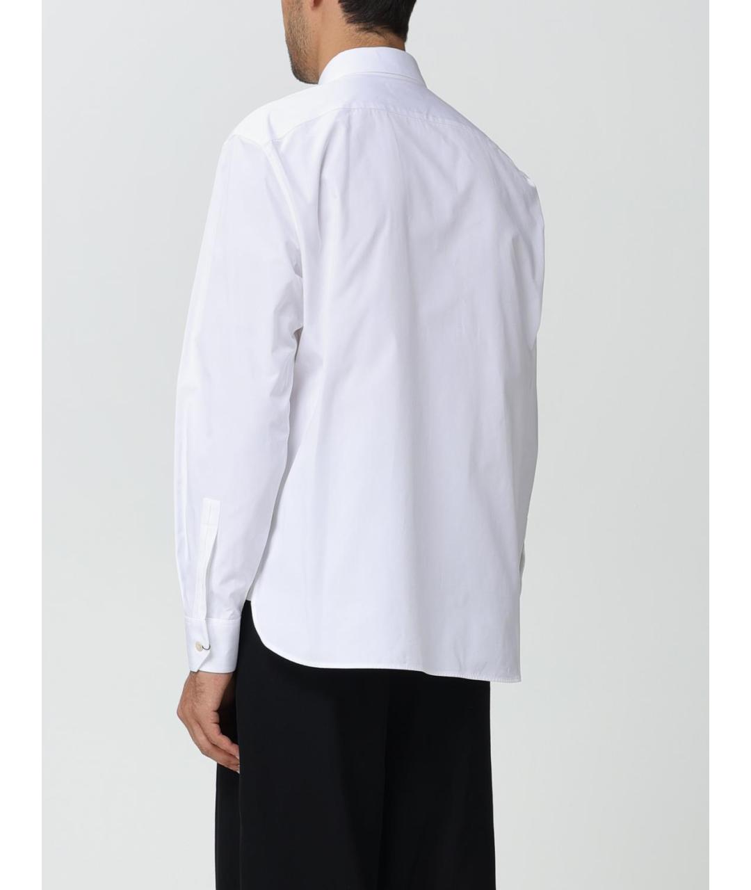 SAINT LAURENT Белая хлопковая классическая рубашка, фото 4