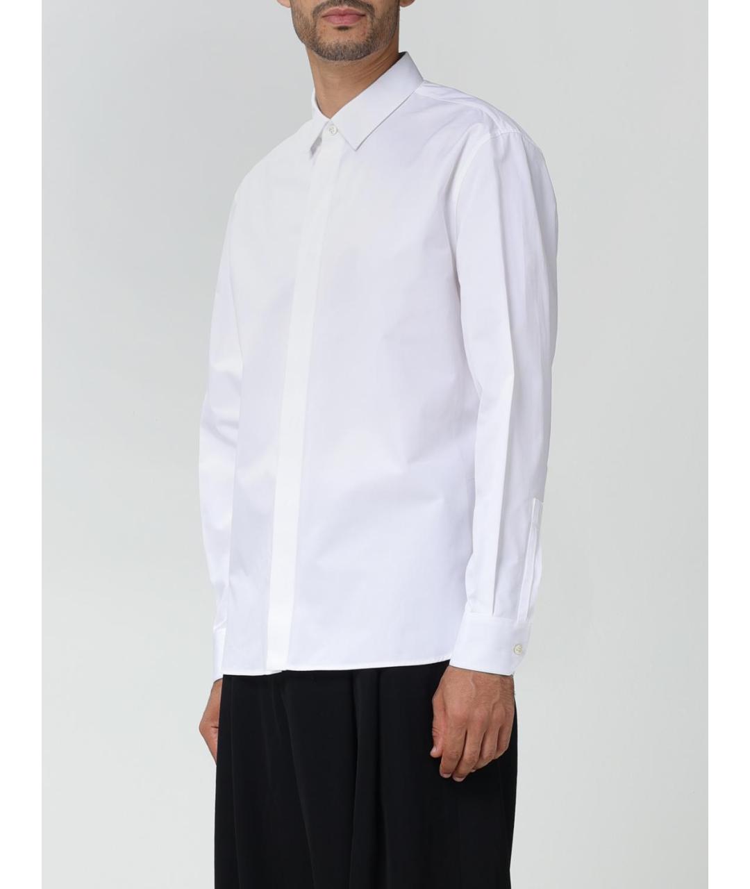 SAINT LAURENT Белая хлопковая классическая рубашка, фото 5