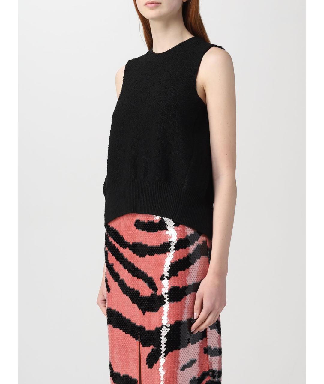 BOTTEGA VENETA Черная вискозная жилетка, фото 4