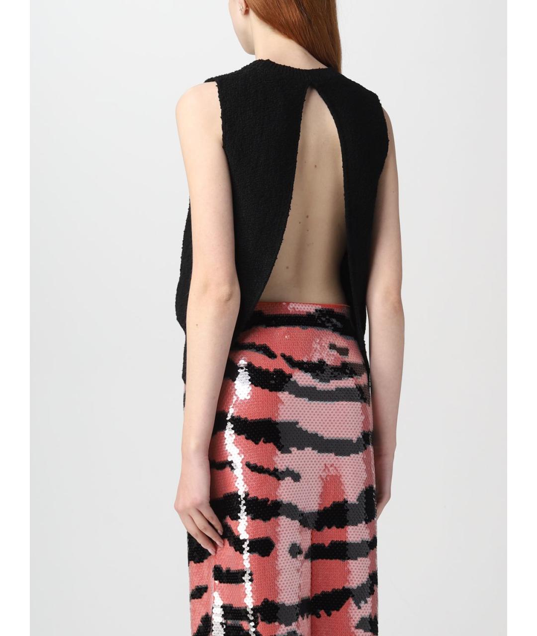 BOTTEGA VENETA Черная вискозная жилетка, фото 3