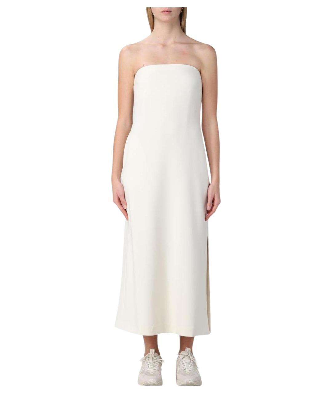 THEORY Белое ацетатное платье, фото 1