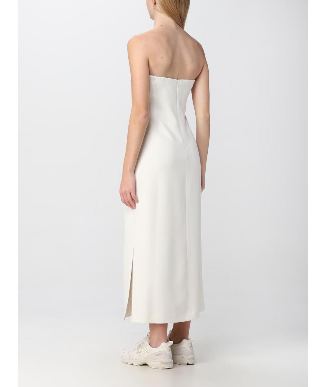 THEORY Белое ацетатное платье, фото 2