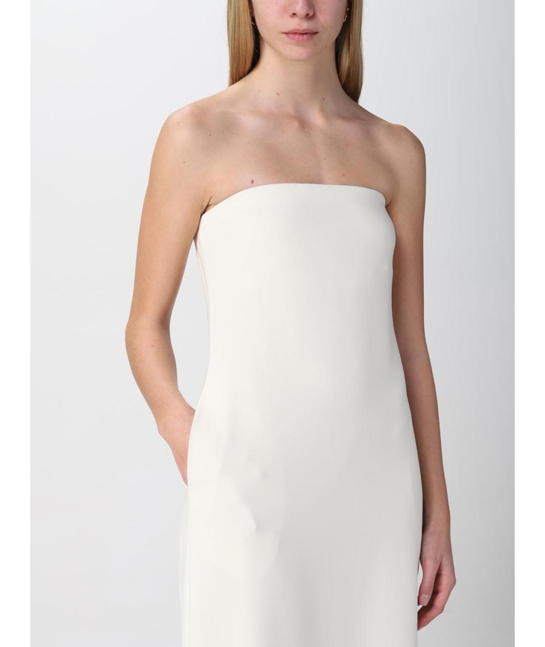 THEORY Белое ацетатное платье, фото 3