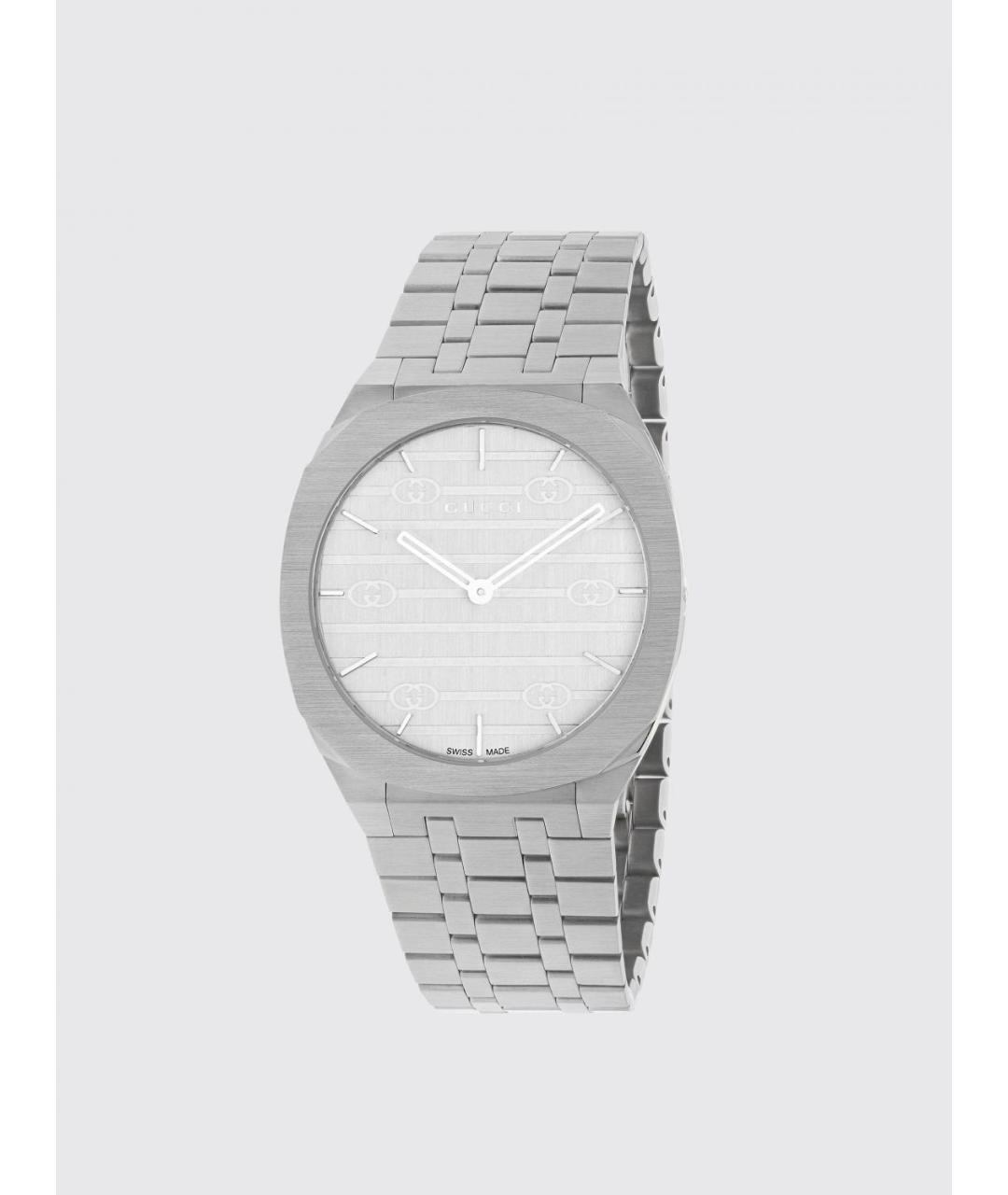 GUCCI Серебряные часы, фото 3